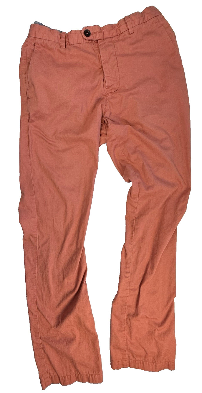 Gustin #134 Faded Red Superlight Chino Pants Men's 36 Made in USA Preppy Dadcore